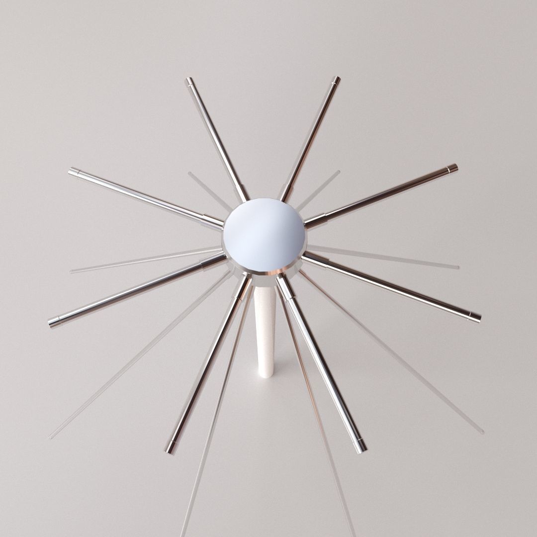 Discone Antenna 3D model_1