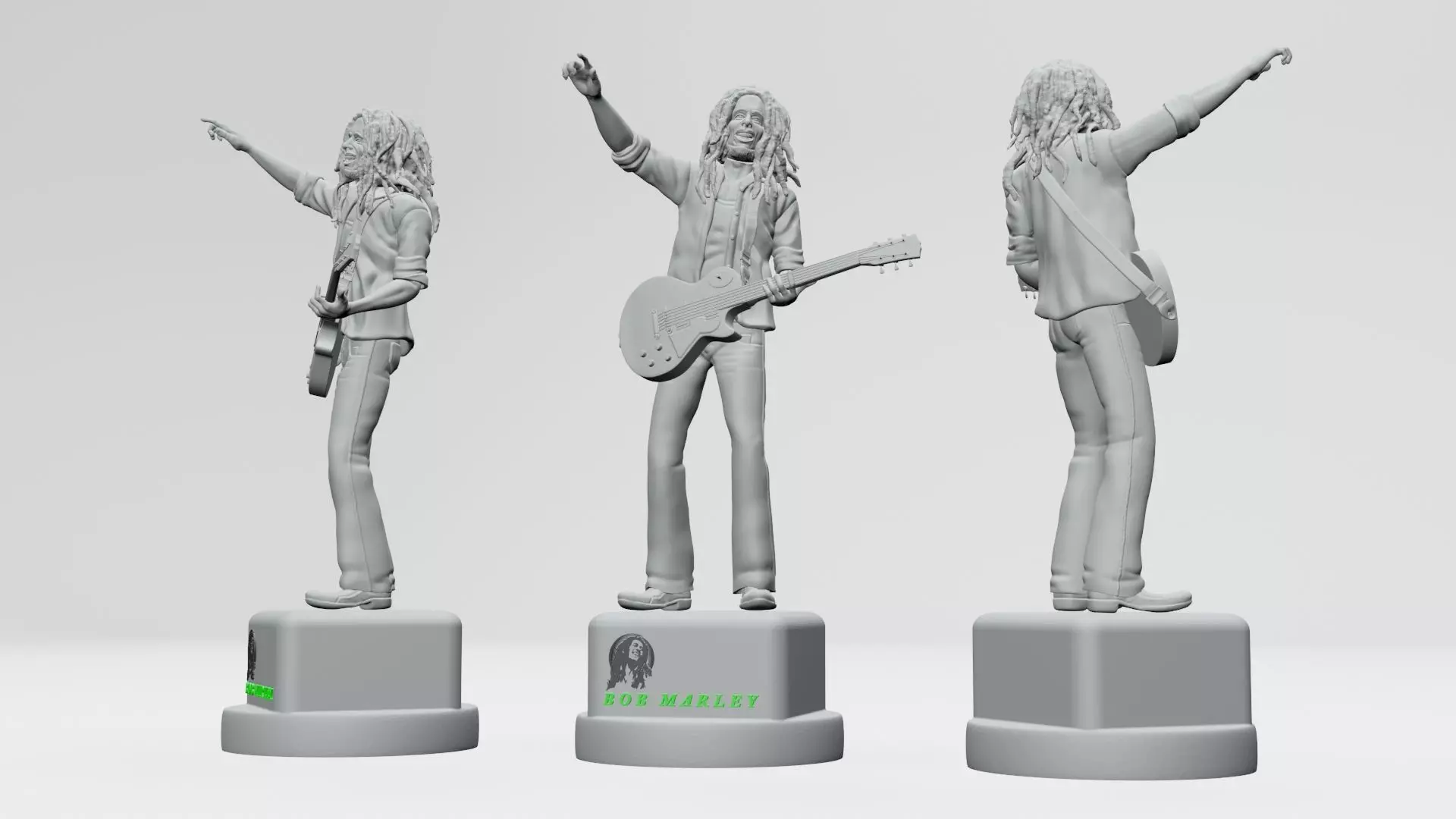 Bob Marley - 3D Printable 3D print model_0
