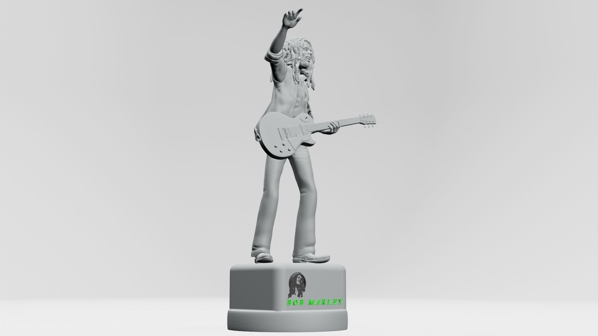Bob Marley - 3D Printable 3D print model_4