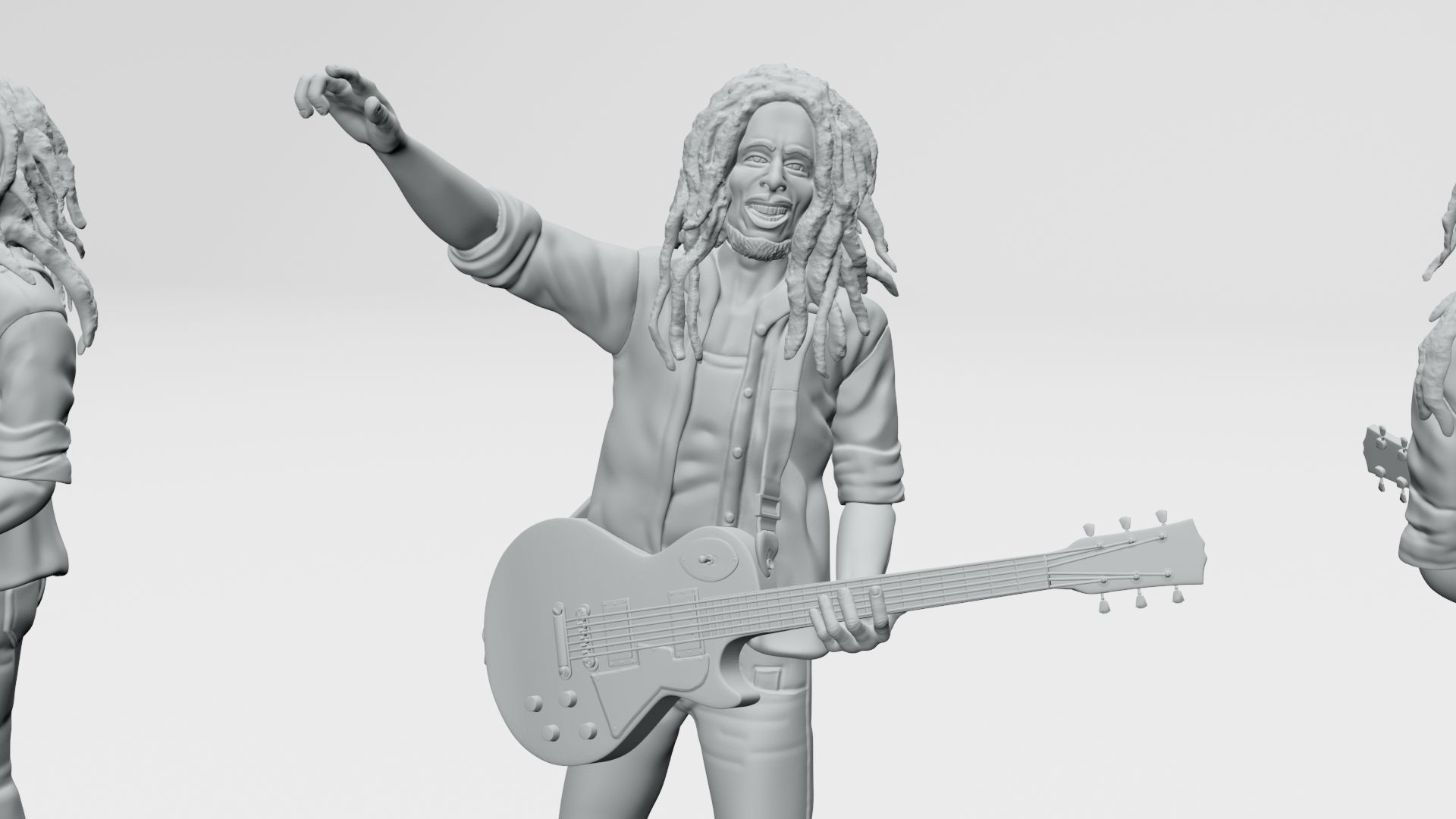 Bob Marley - 3D Printable 3D print model_2