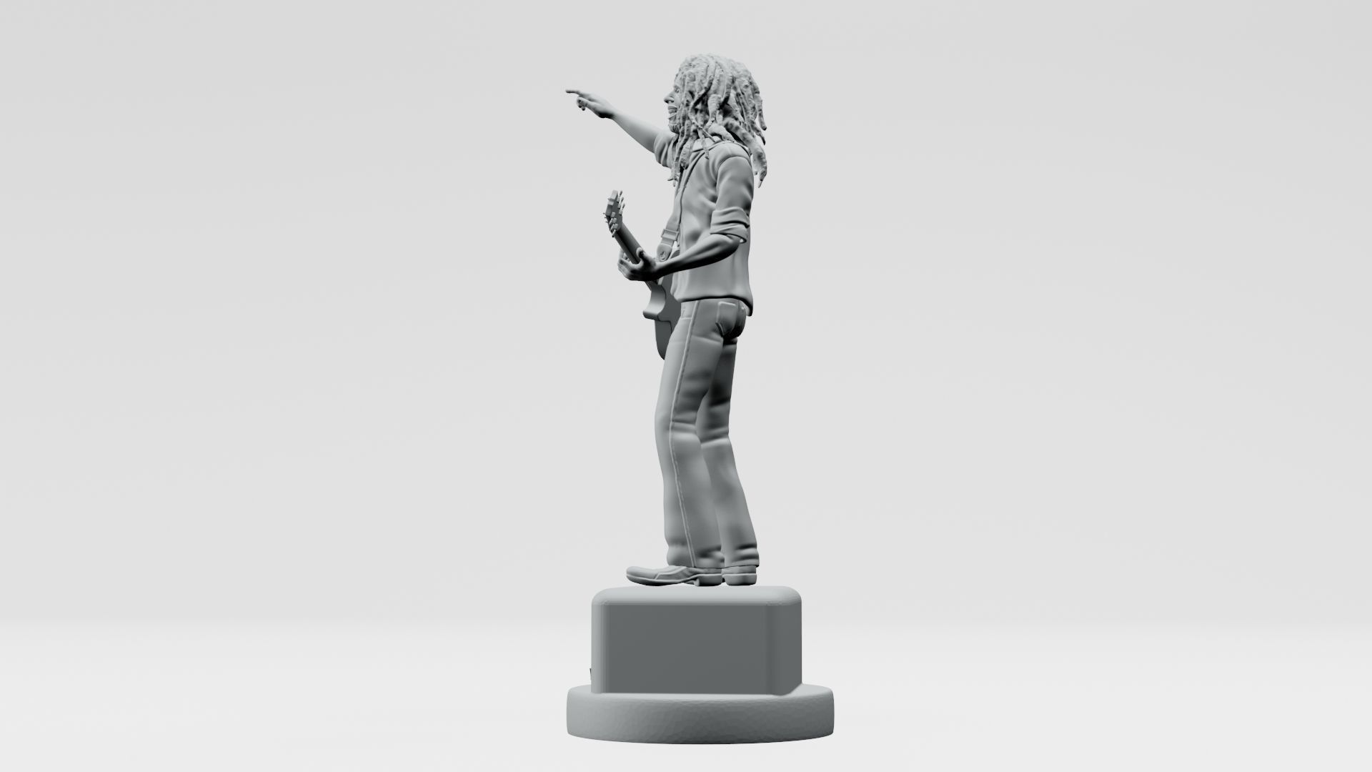 Bob Marley - 3D Printable 3D print model_5