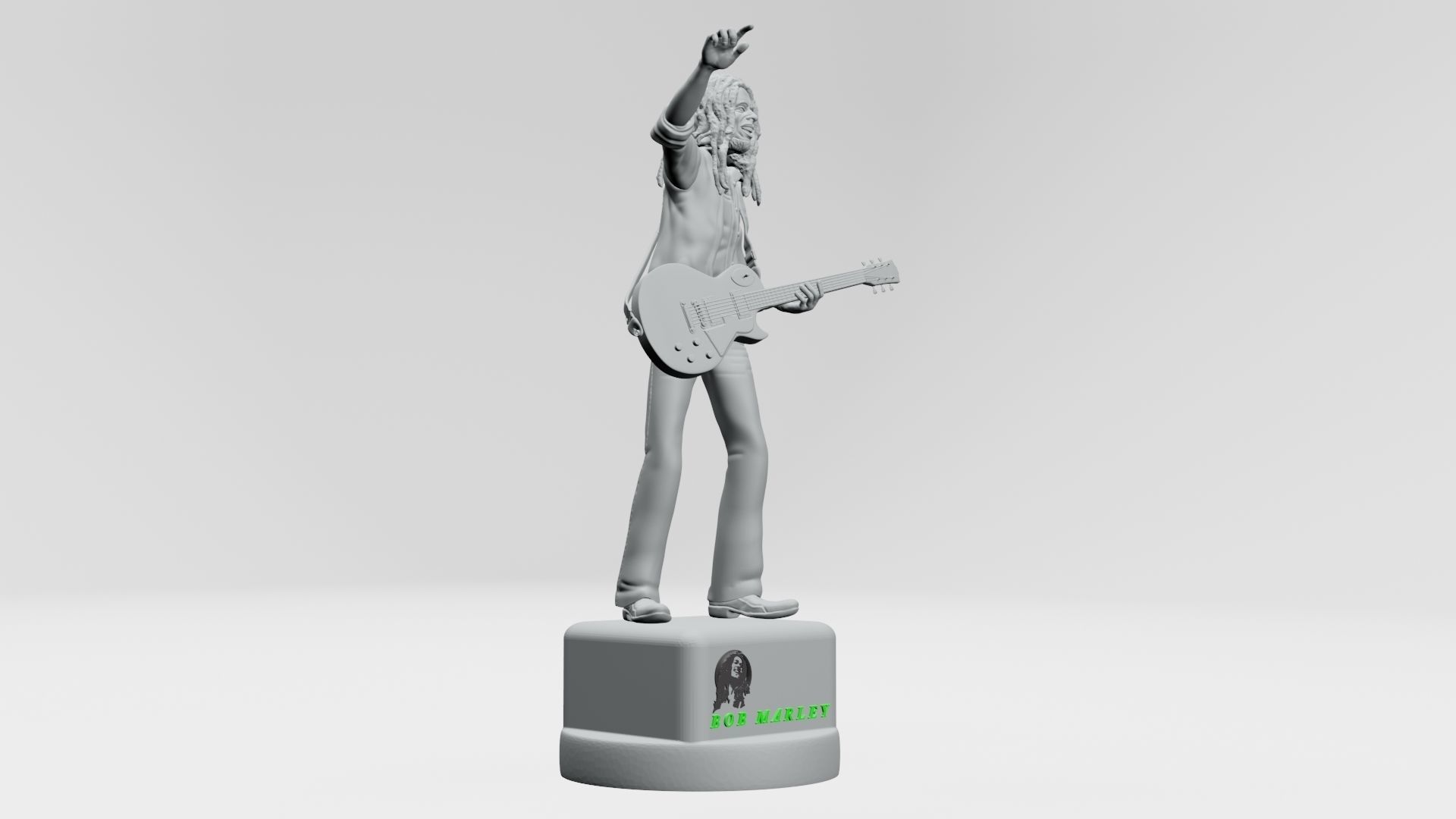 Bob Marley - 3D Printable 3D print model_1