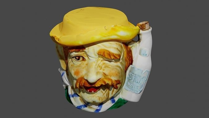 homme whisky texture  3D model