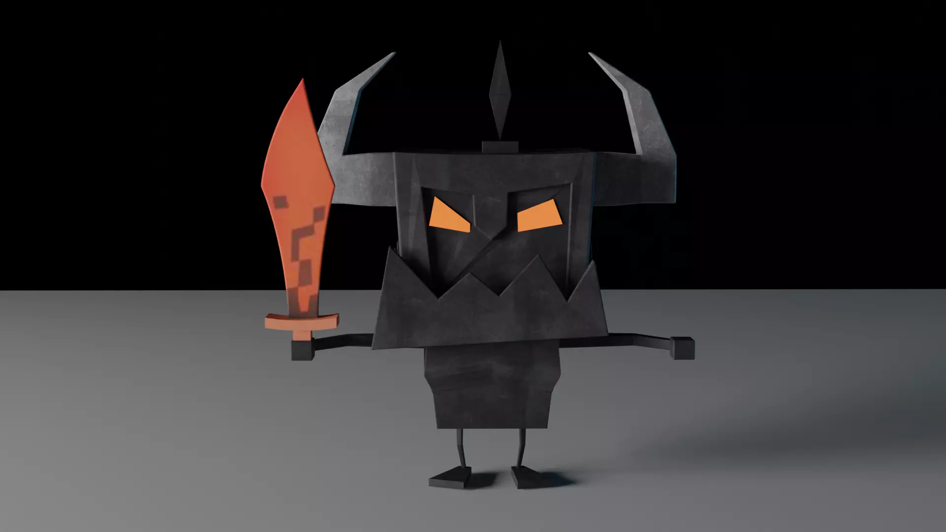 Devil Character Free low-poly 3D model