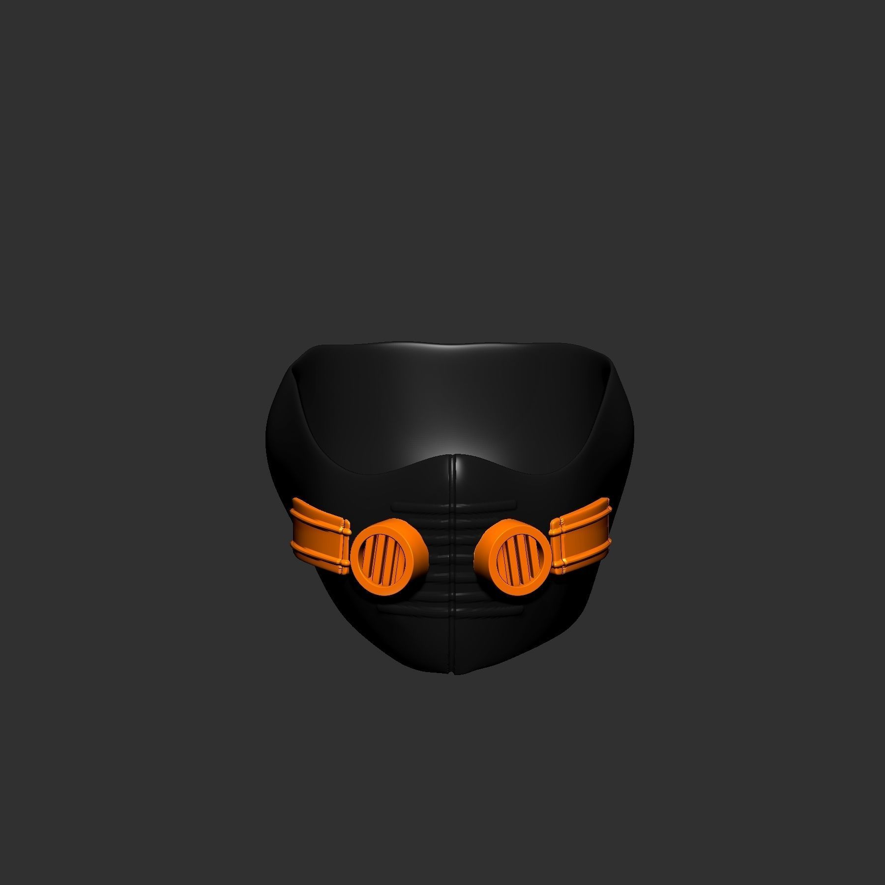 helmet high poly sculpt 3d printable 3D model_2