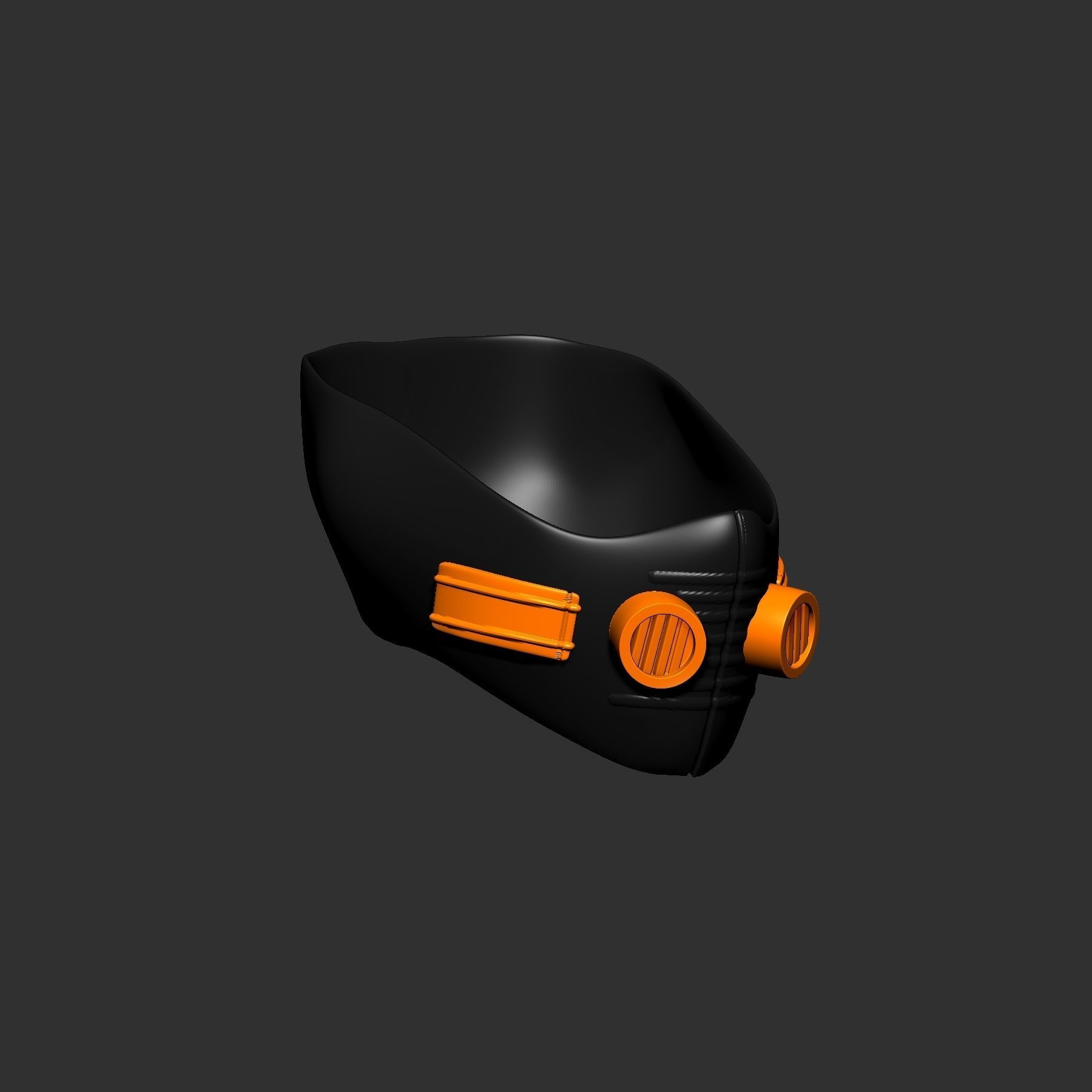 helmet high poly sculpt 3d printable 3D model_5