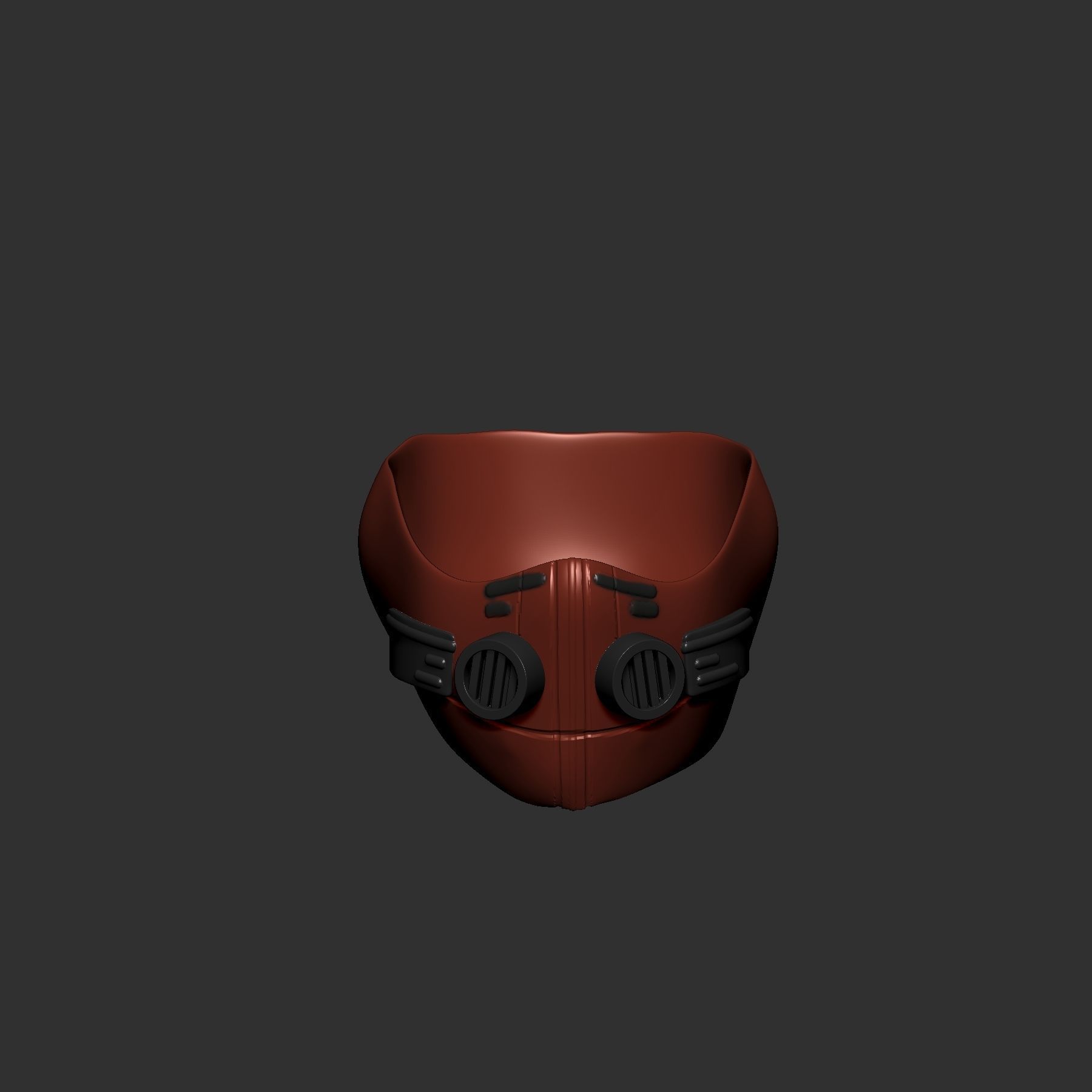 helmet high poly sculpt 3d printable 3D model_2
