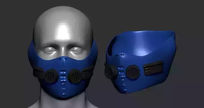helmet high poly sculpt 3d printable 