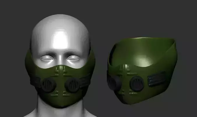 helmet high poly sculpt 3d printable 