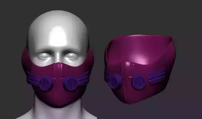helmet high poly sculpt 3d printable 