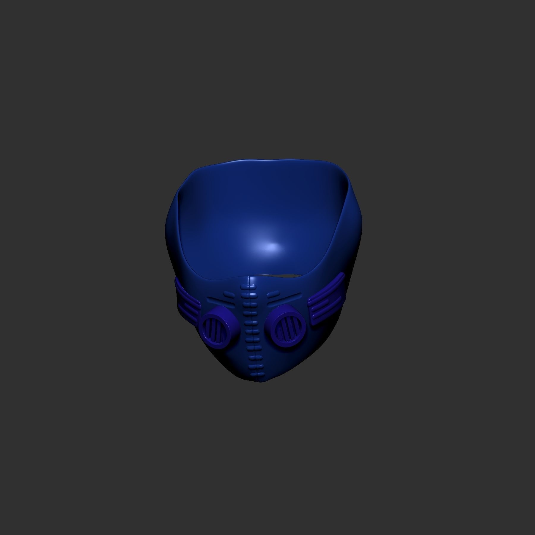 helmet high poly sculpt 3d printable 3D model_5
