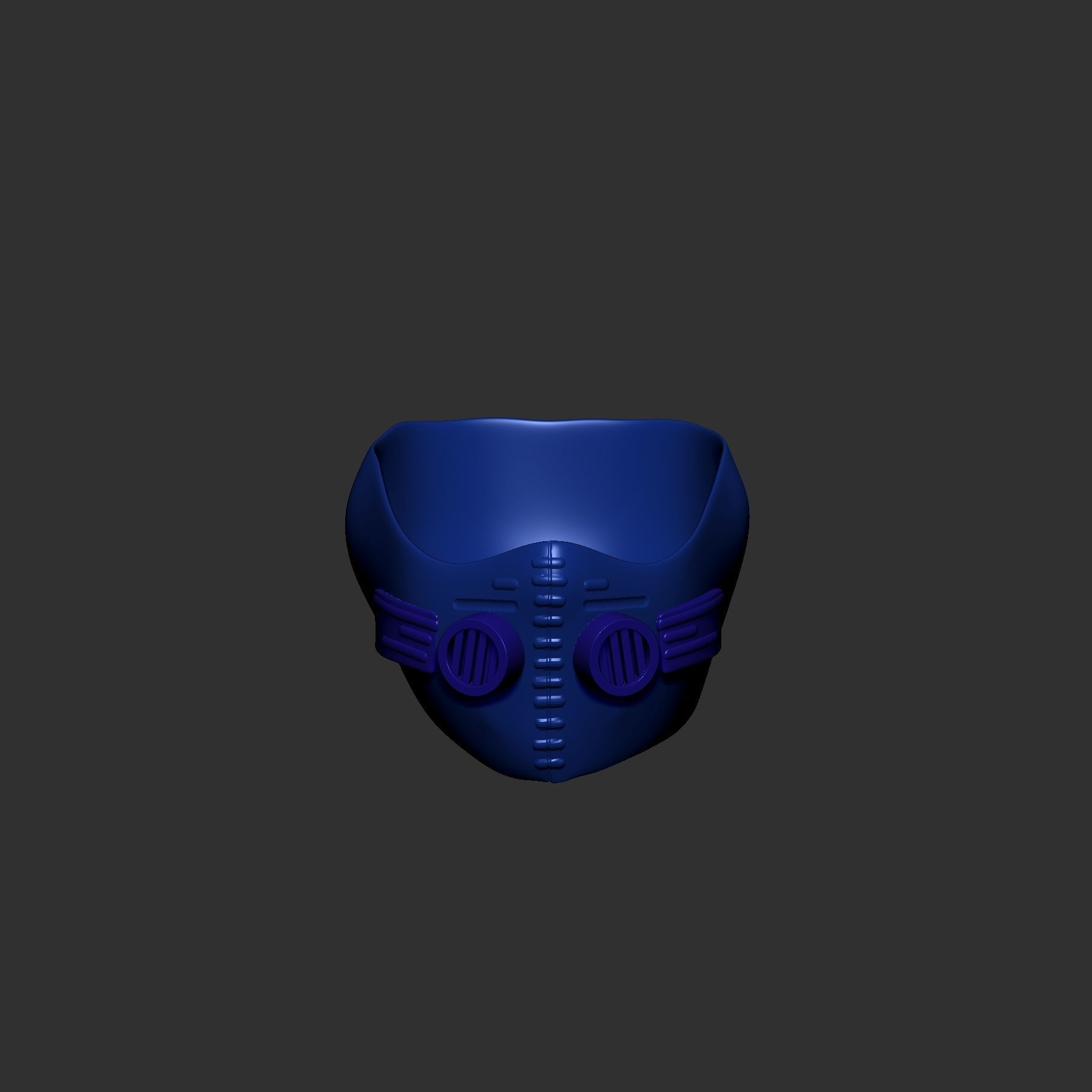 helmet high poly sculpt 3d printable 3D model_2