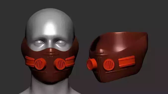 helmet high poly sculpt 3d printable 