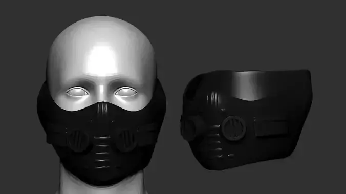 helmet high poly sculpt 3d printable 