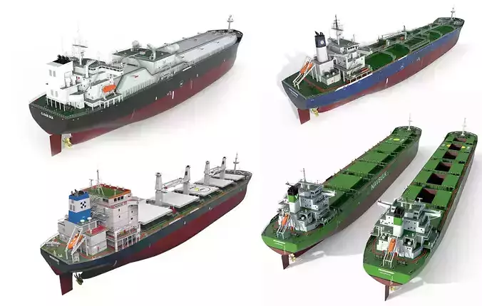 Ships collection 04  3D model