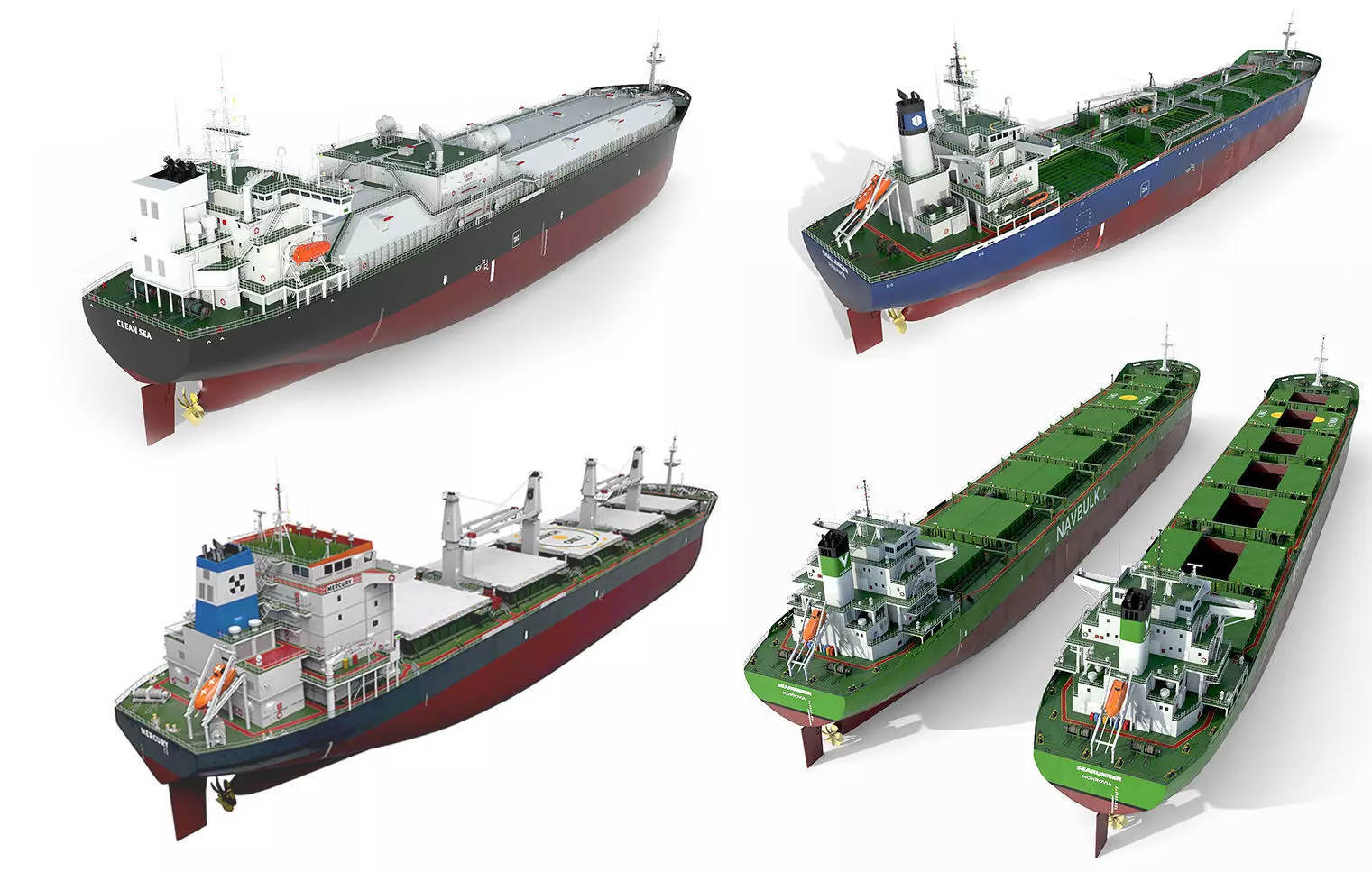 Ships collection 04  3D model_0