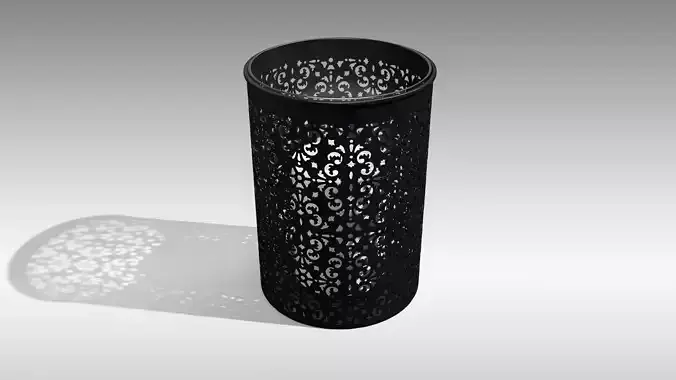 Metal Lantern 05 Low-poly 3D model