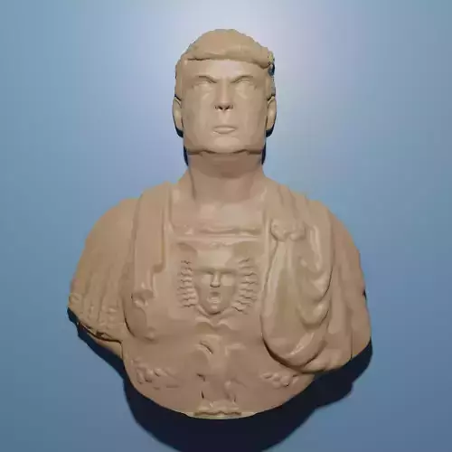 God Emperor Donald Trump 3D STL Model for CNC Router Engraver  3D print model