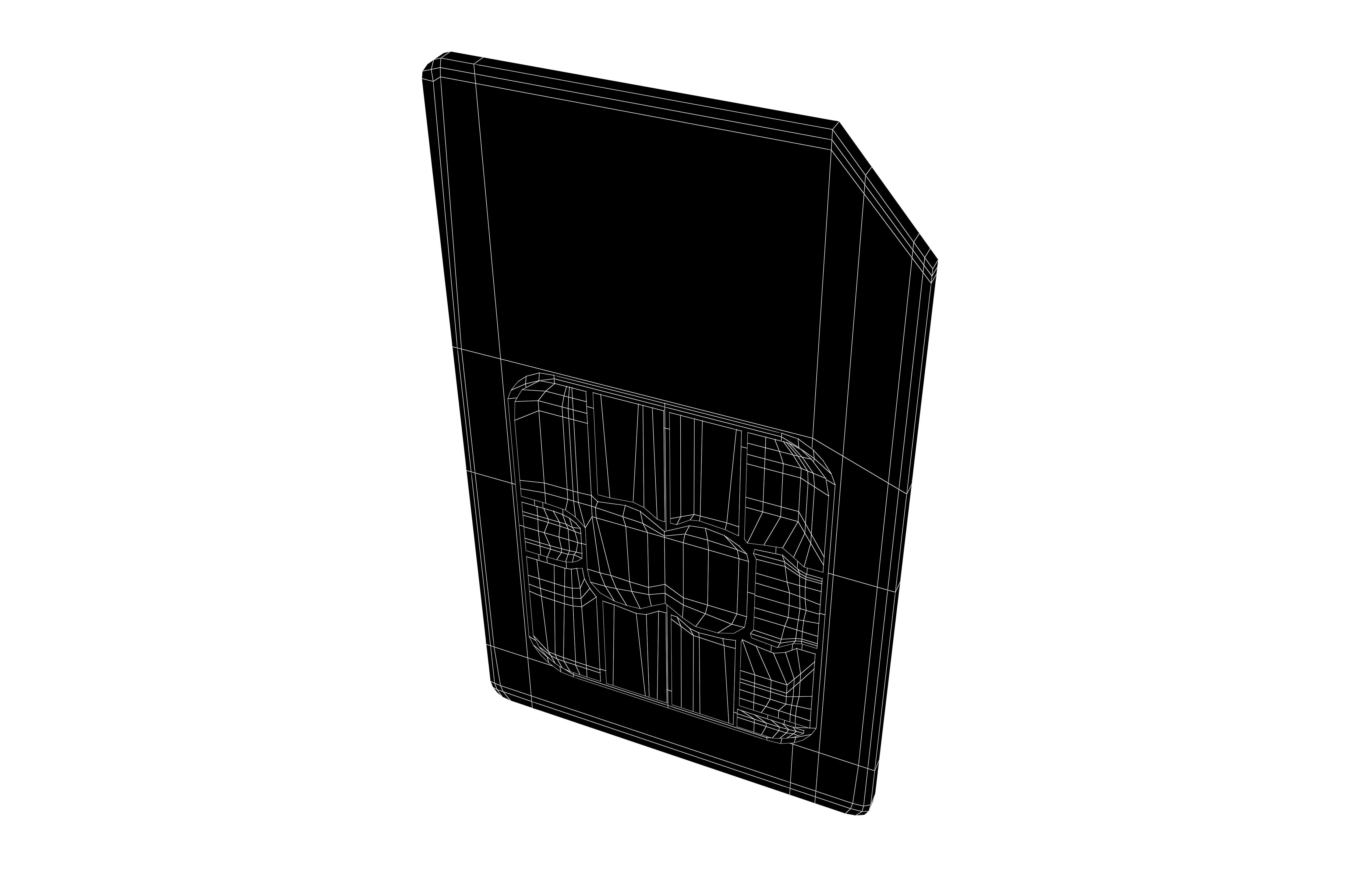 Mini Sim Card v1 001 Low-poly 3D model_4
