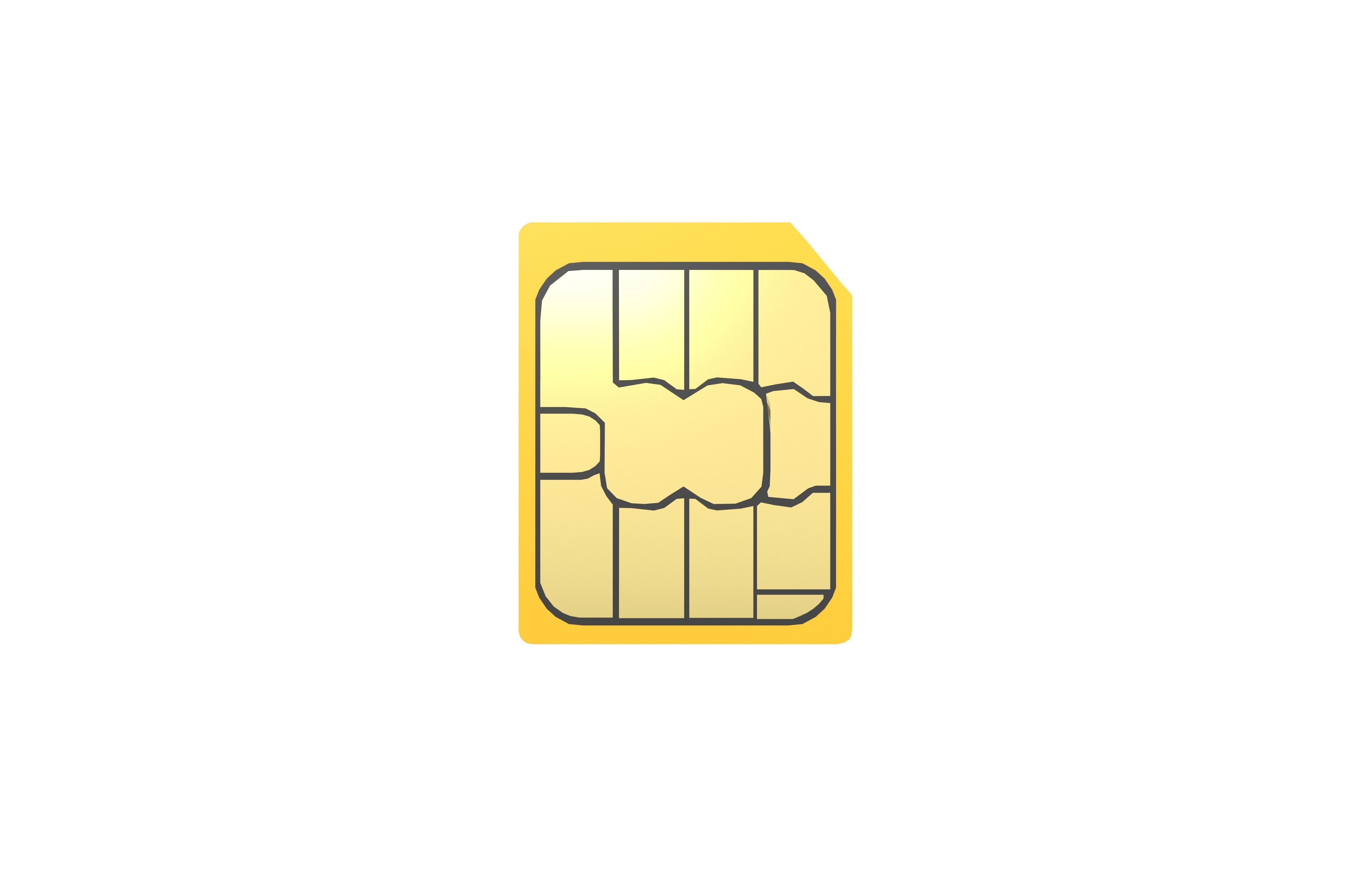 Mirco Sim Card v1 002 Low-poly 3D model_1