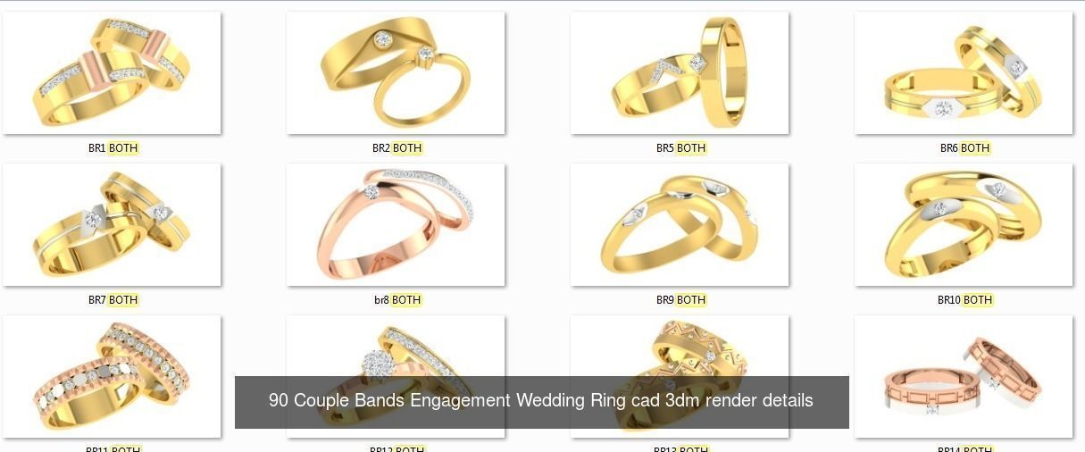 3000 Ring Mega  Collection 3dm stl renders details  _11