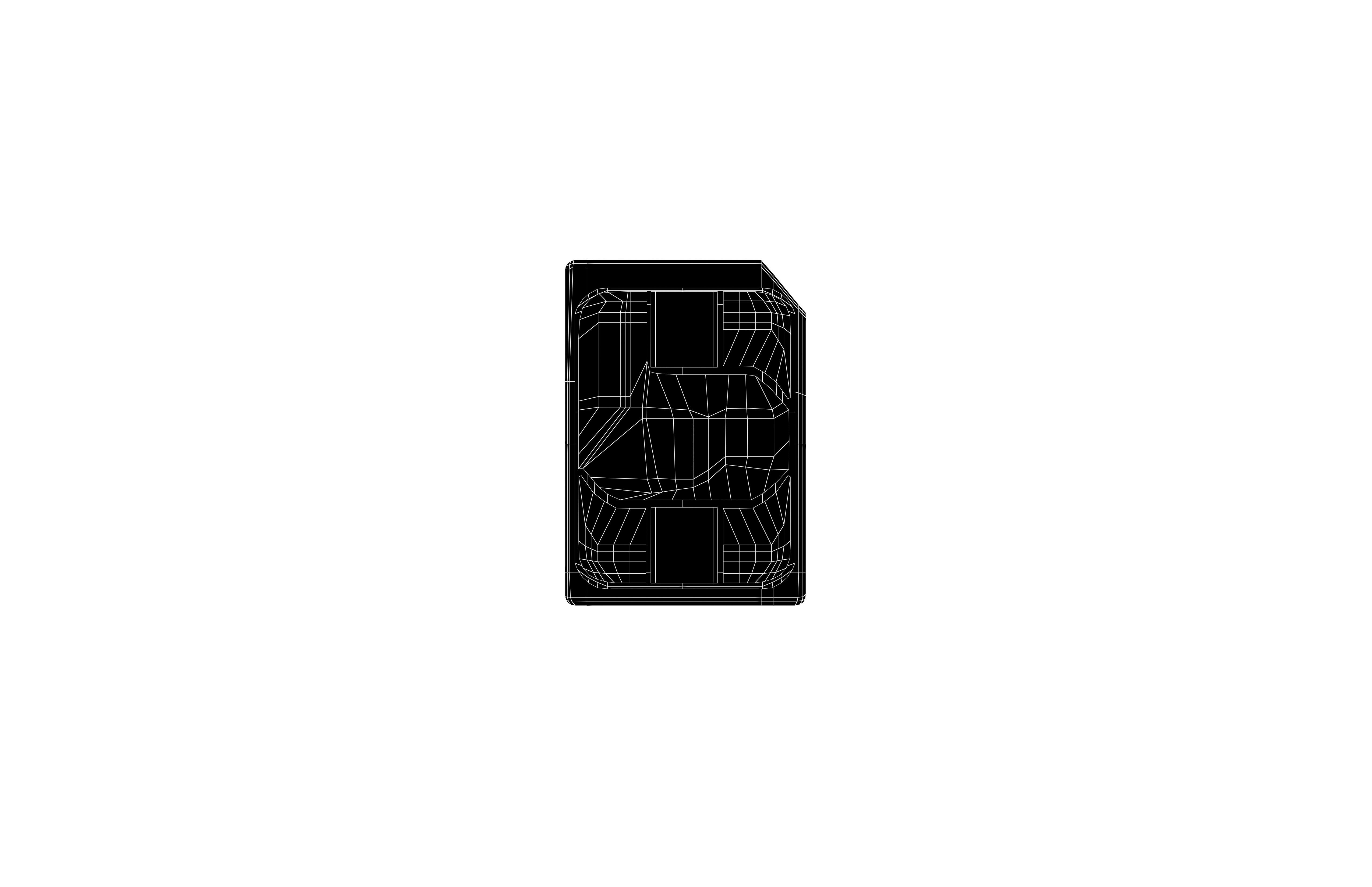 Nano Sim Card v1 003 Low-poly 3D model_5