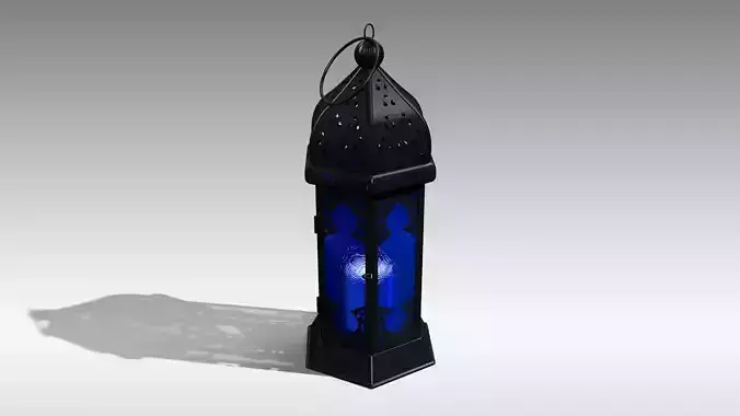 Moroccan Lantern 01 Low-poly 3D model