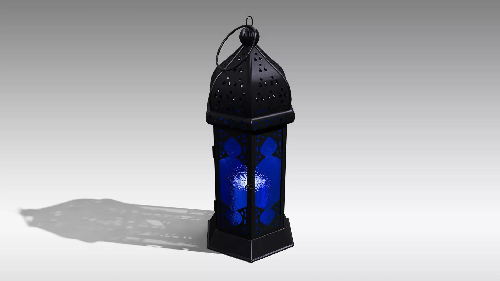 Moroccan Lantern 01 Low-poly 3D model_0