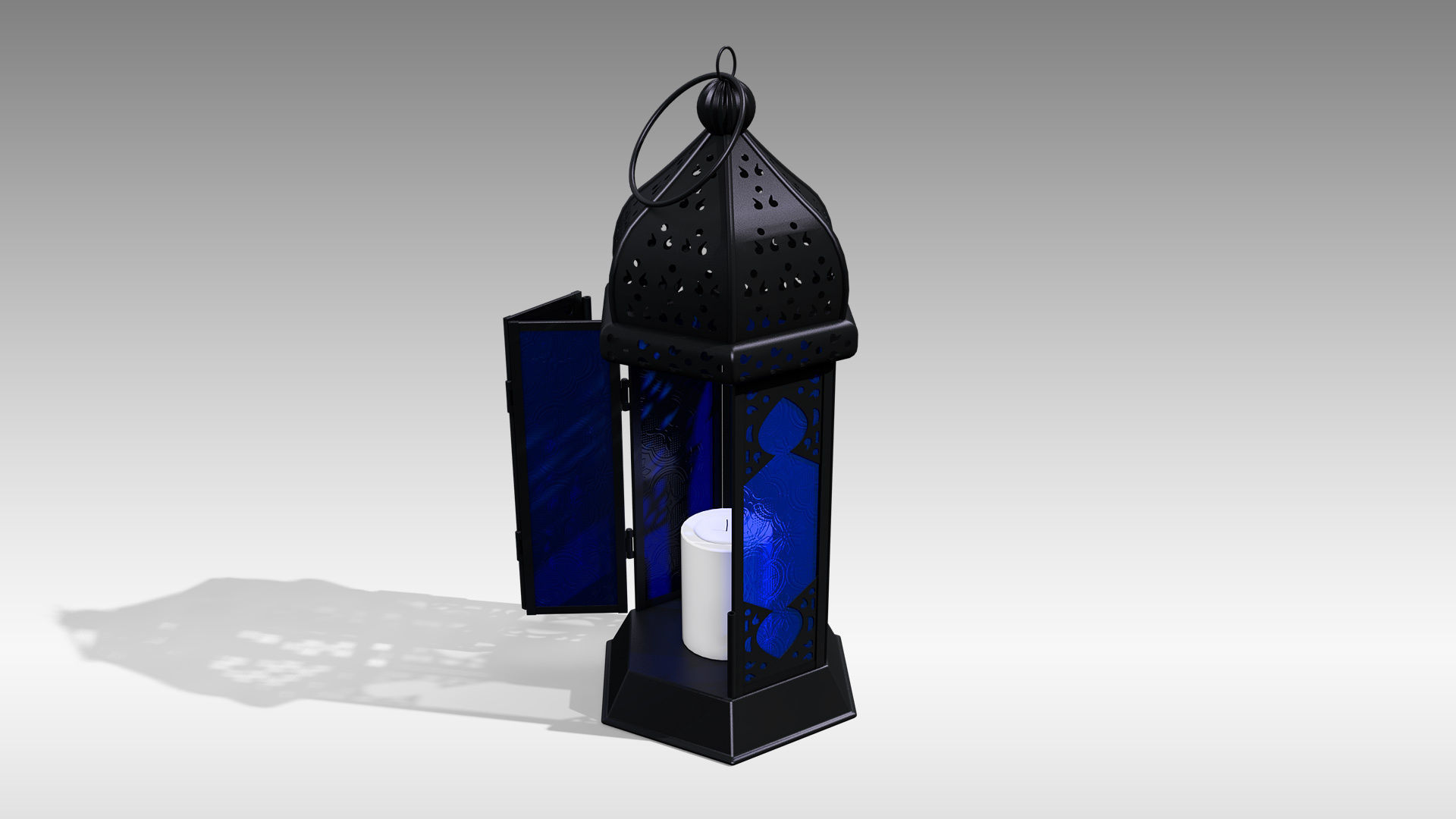 Moroccan Lantern 01 Low-poly 3D model_1