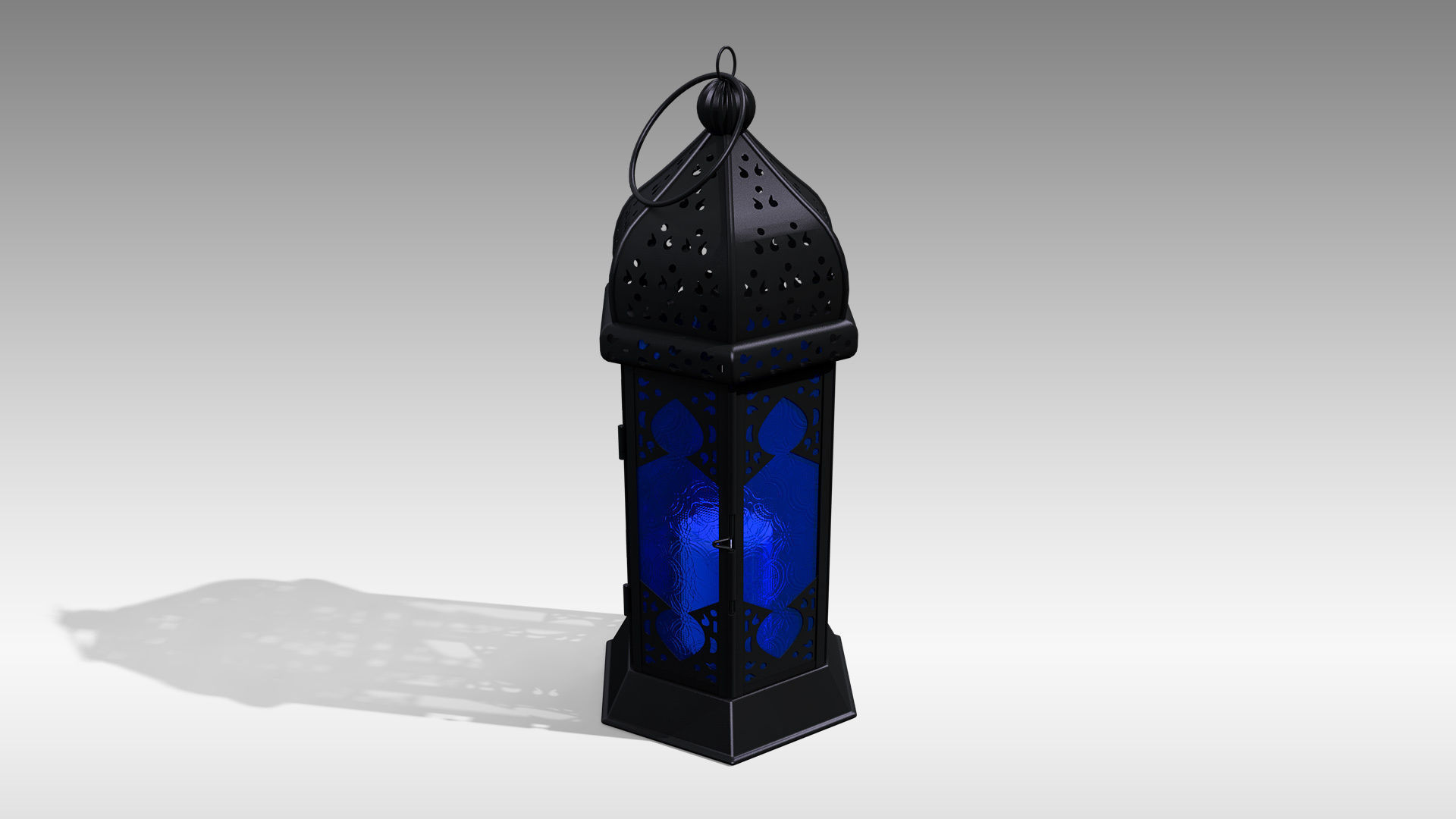 Moroccan Lantern 01 Low-poly 3D model_2