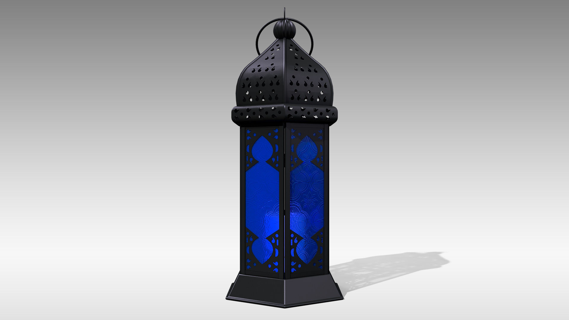 Moroccan Lantern 01 Low-poly 3D model_8