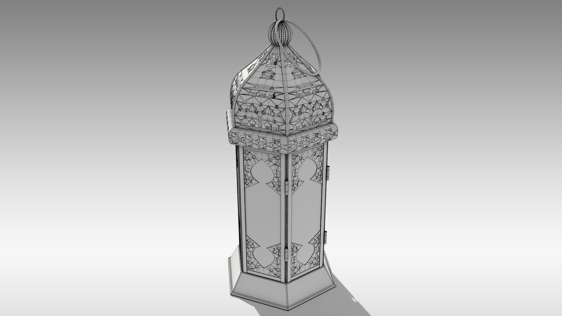 Moroccan Lantern 01 Low-poly 3D model_18