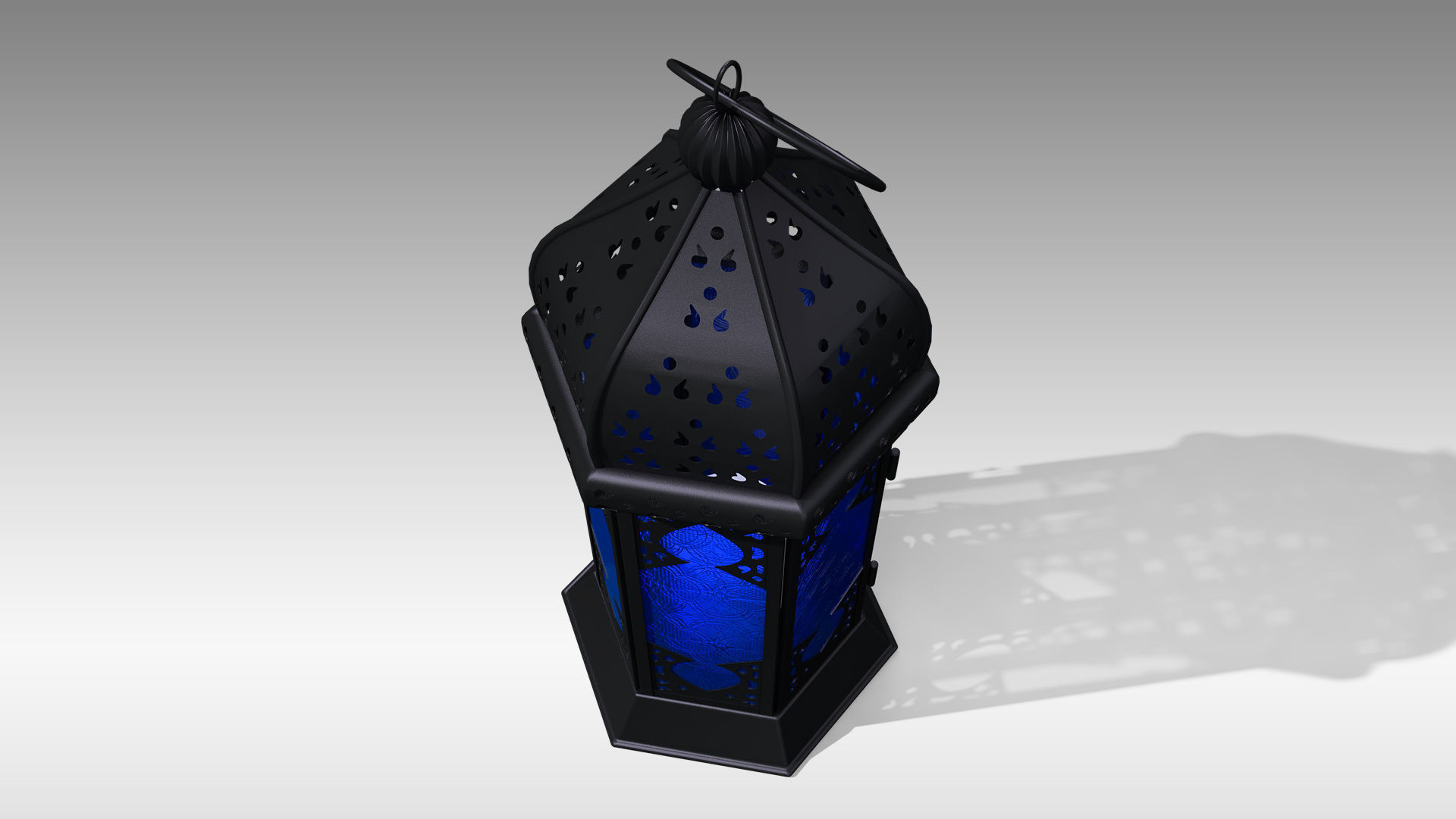 Moroccan Lantern 01 Low-poly 3D model_4