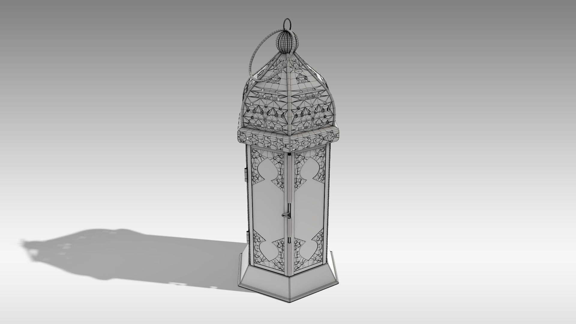 Moroccan Lantern 01 Low-poly 3D model_16