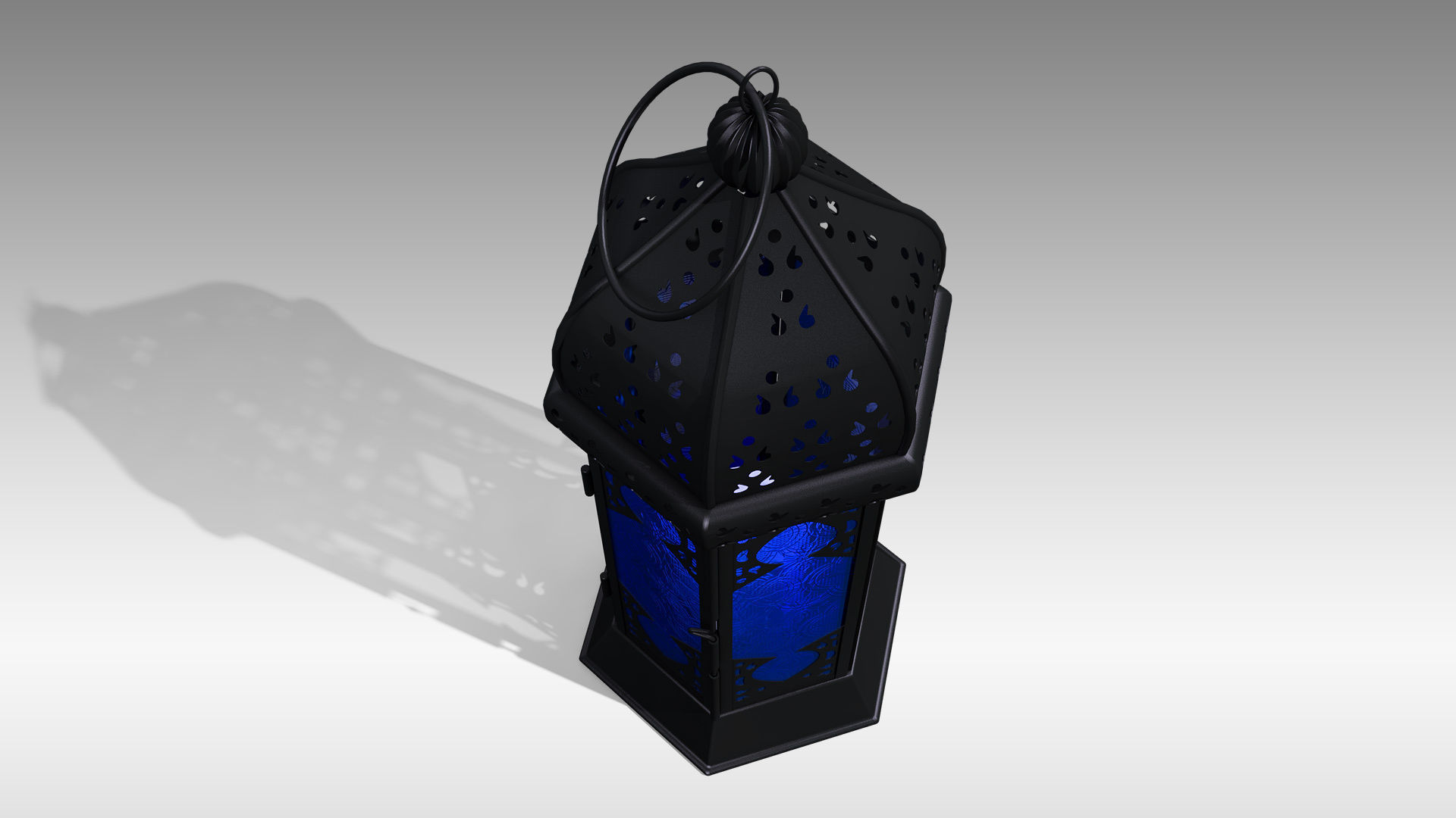 Moroccan Lantern 01 Low-poly 3D model_10