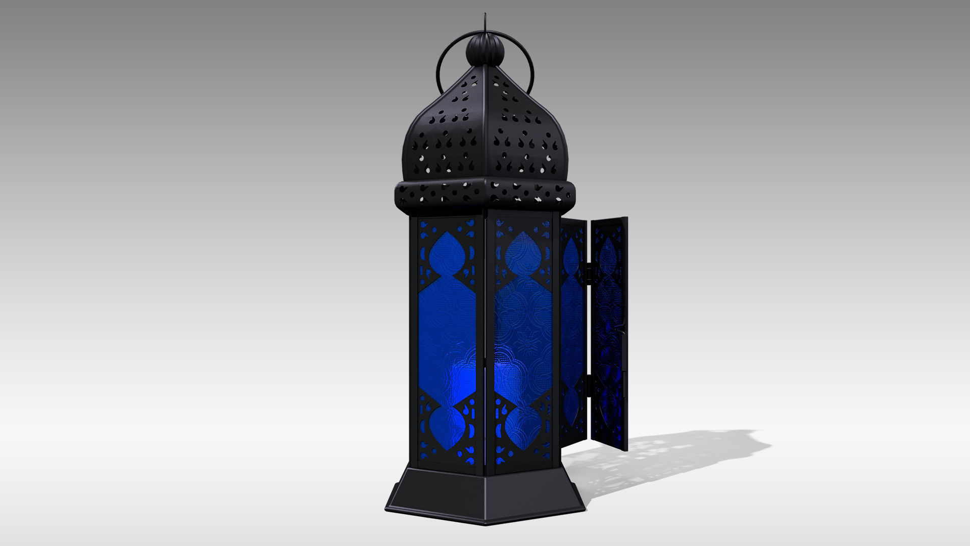 Moroccan Lantern 01 Low-poly 3D model_7