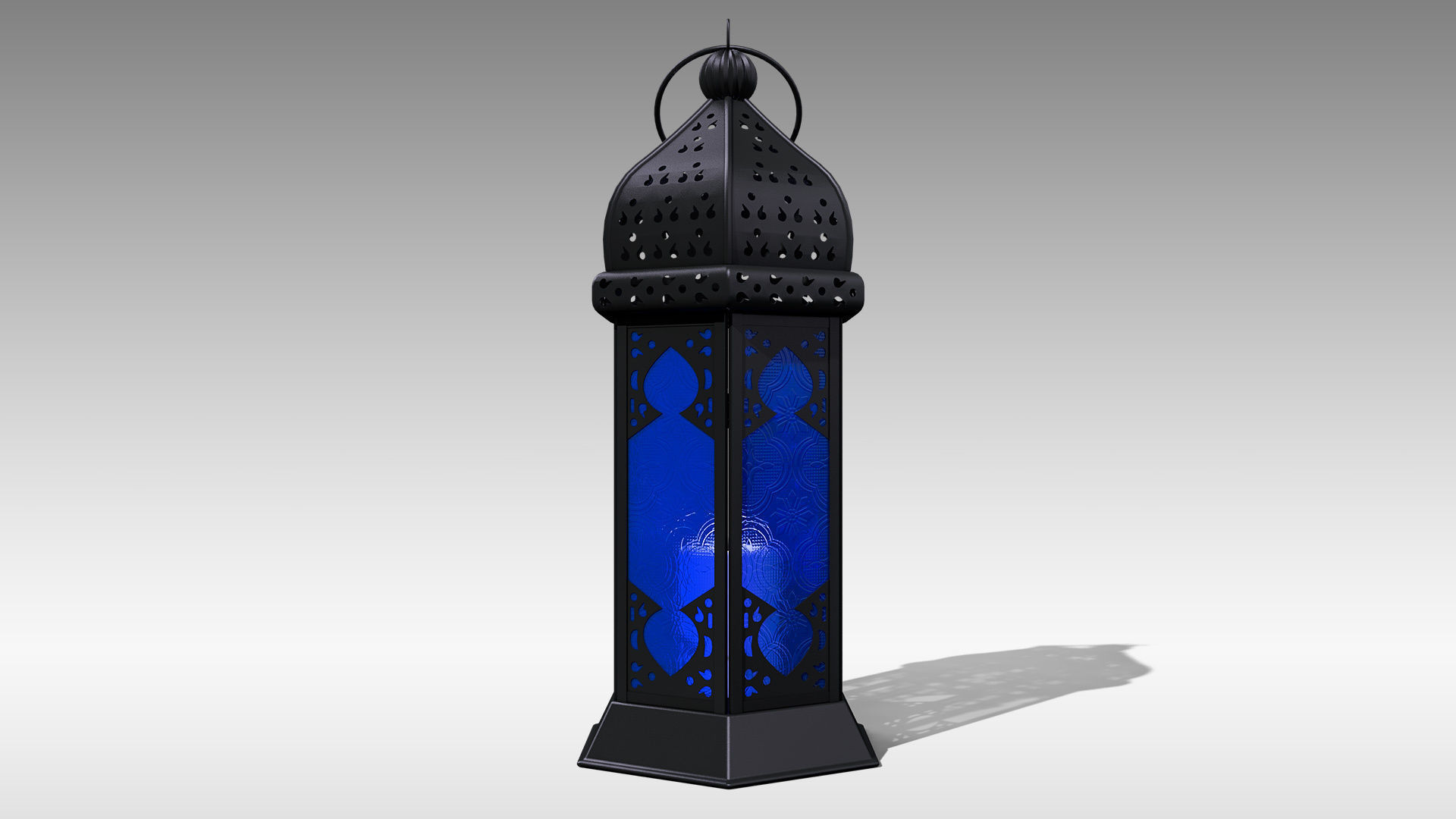 Moroccan Lantern 01 Low-poly 3D model_6