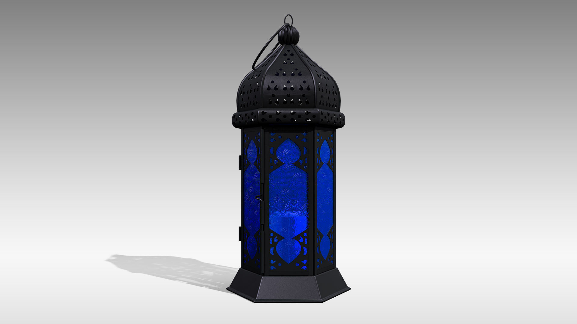 Moroccan Lantern 01 Low-poly 3D model_5