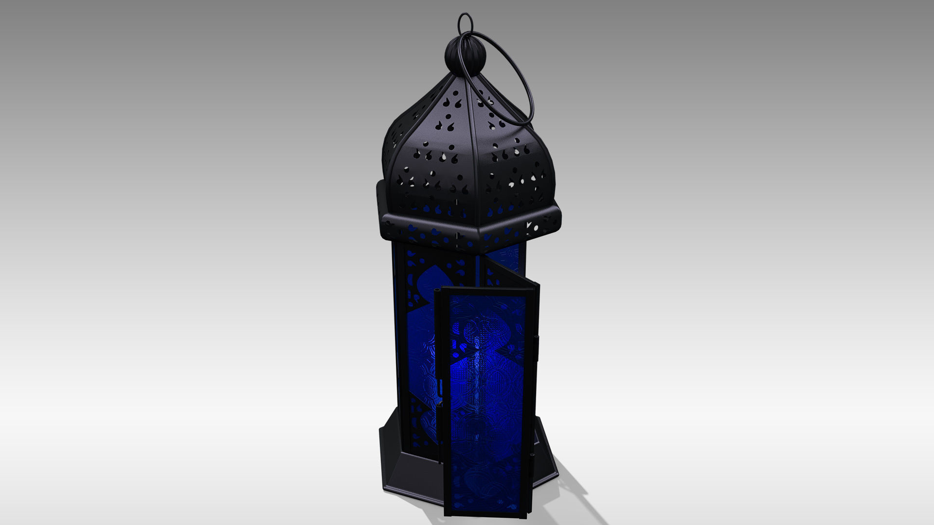 Moroccan Lantern 01 Low-poly 3D model_11