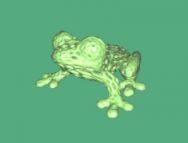 frog art sculpture 3D print model_4