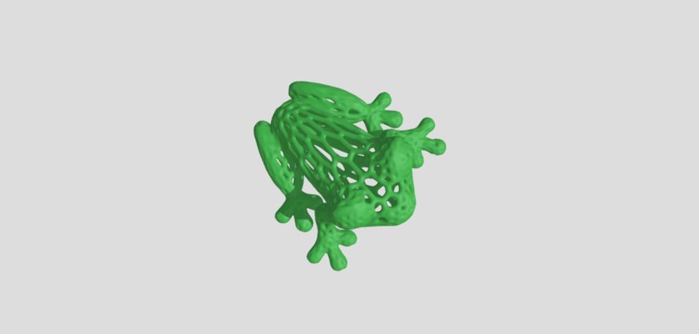 frog art sculpture 3D print model_3