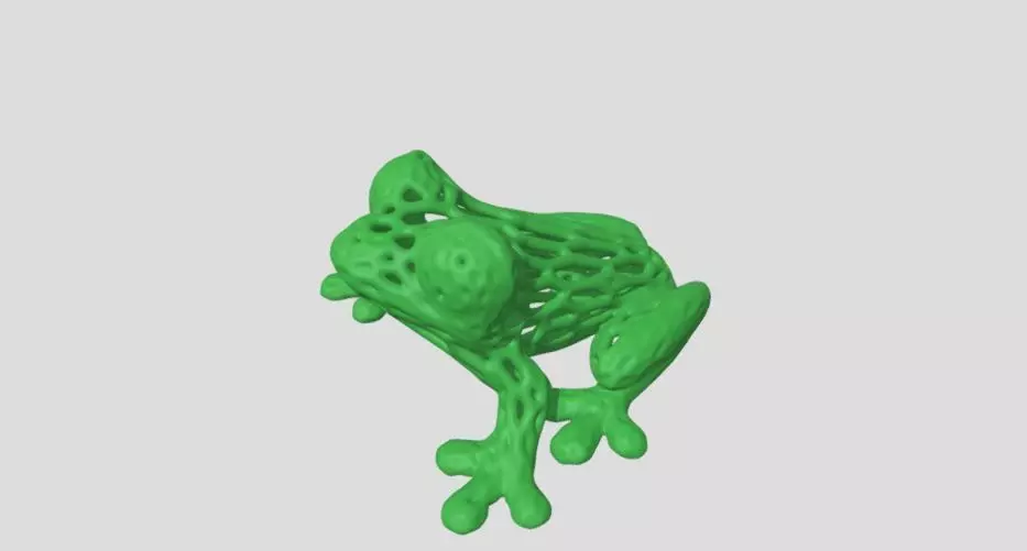 frog art sculpture 3D print model_0