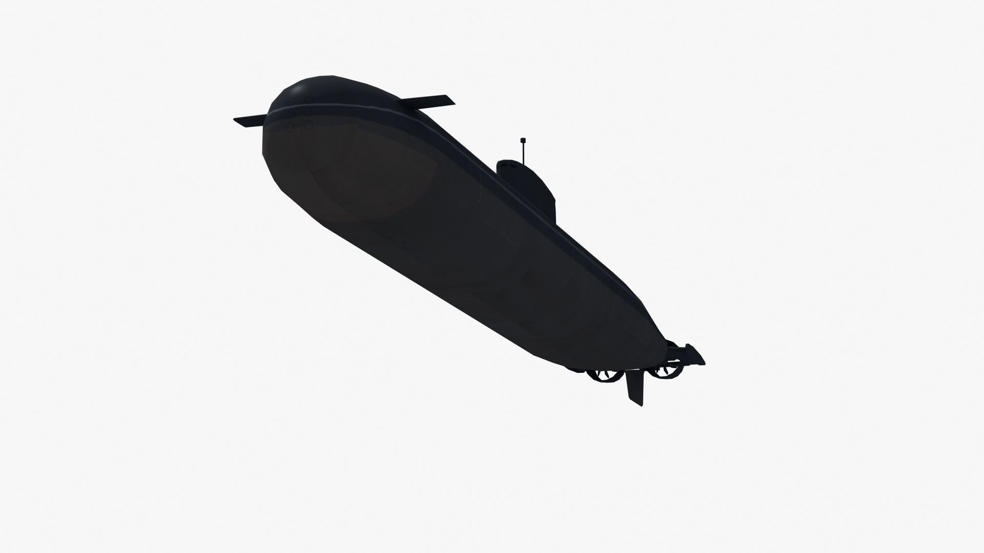 Typhoon Submarine Low-poly 3D model_34