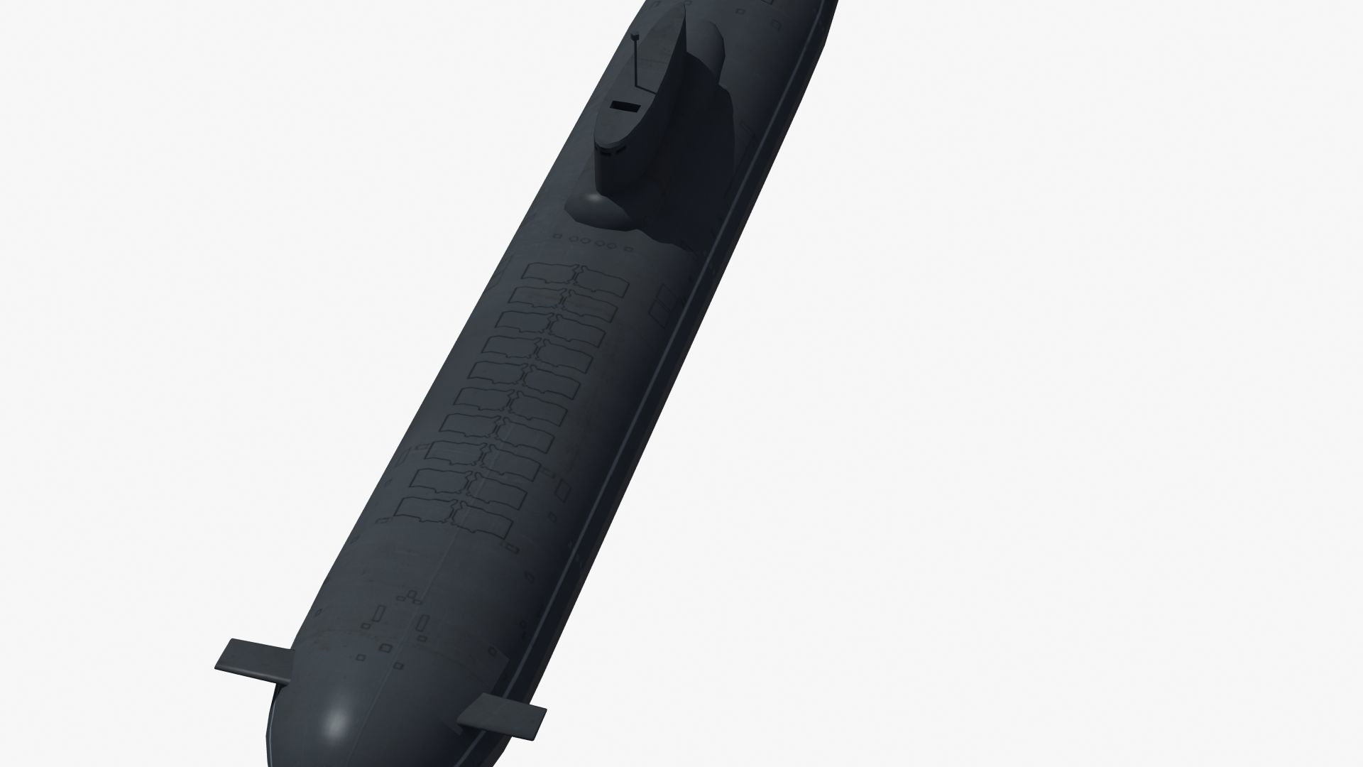 Typhoon Submarine Low-poly 3D model_26