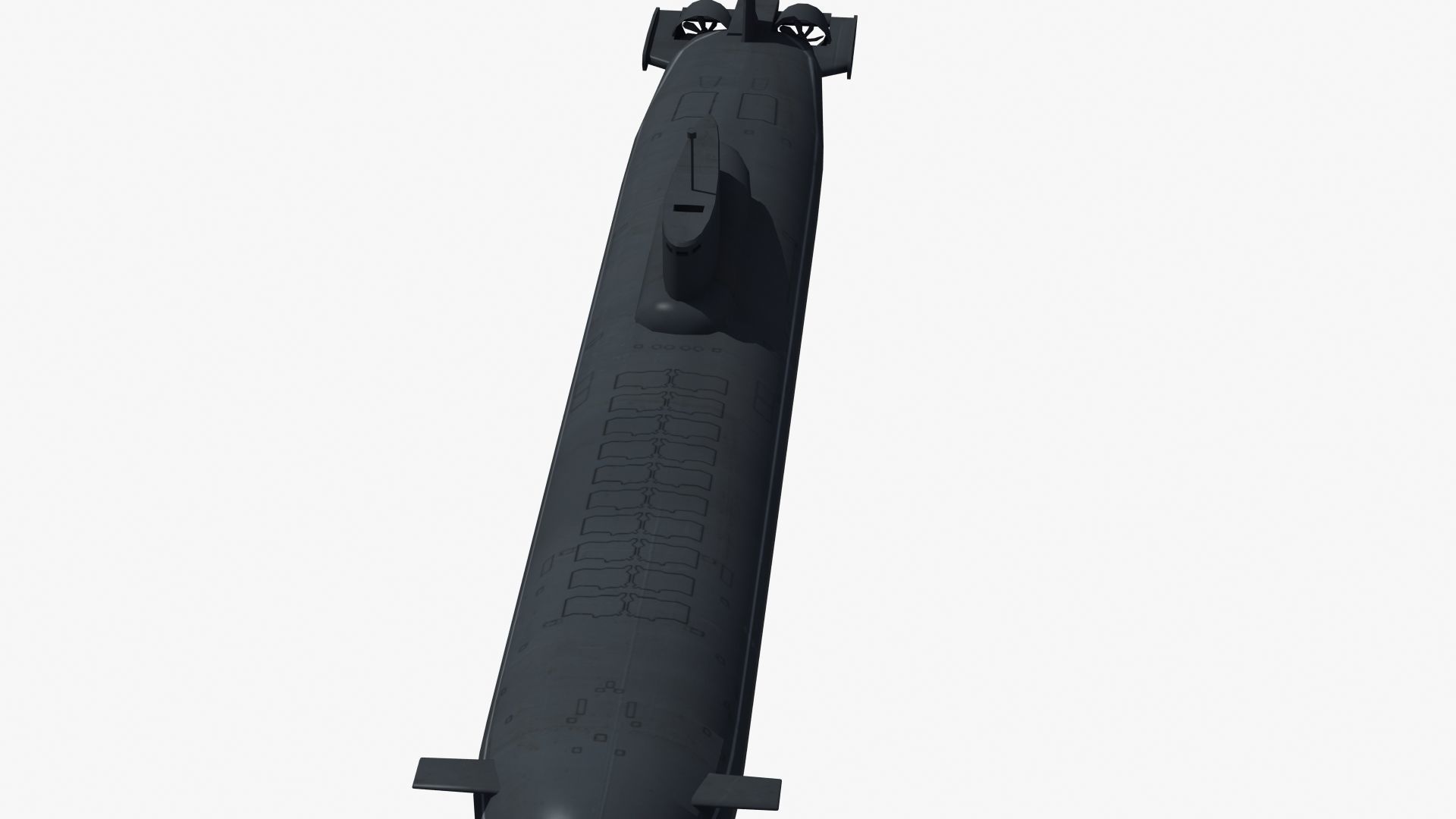 Typhoon Submarine Low-poly 3D model_20