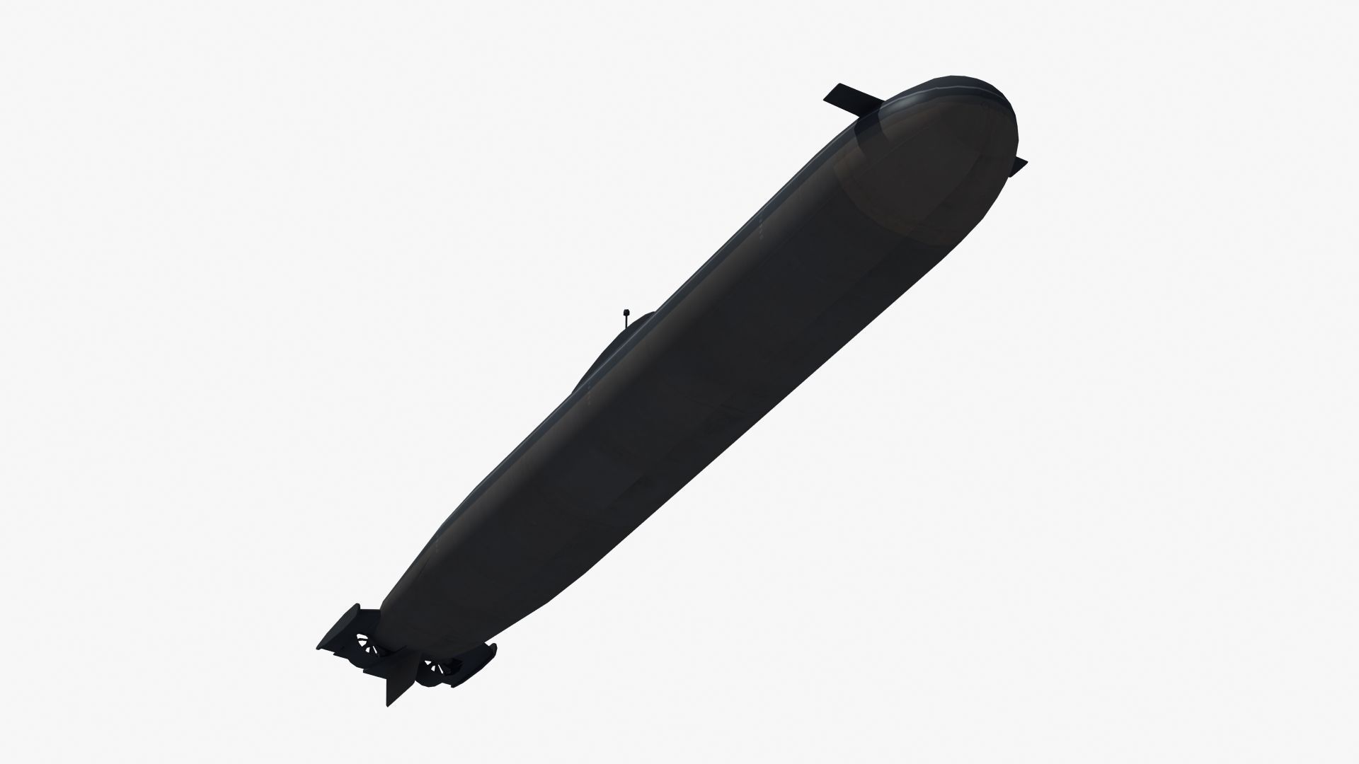 Typhoon Submarine Low-poly 3D model_37