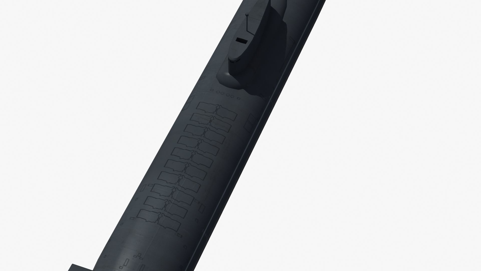 Typhoon Submarine Low-poly 3D model_24