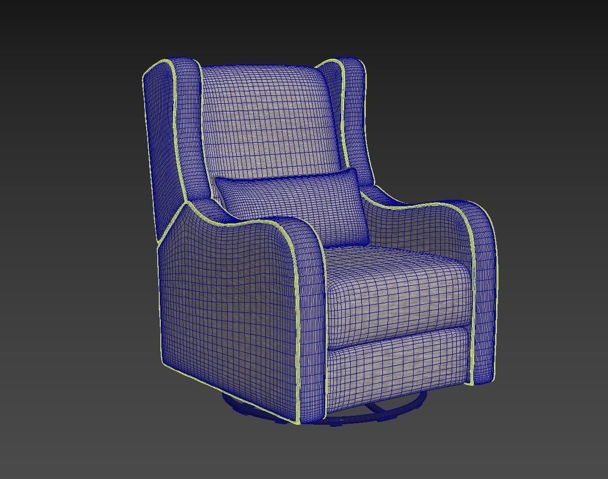 Arlo Recliner 3D model 3D model_4
