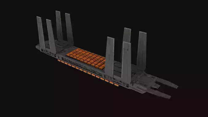 Eta-class supply barge Spaceship