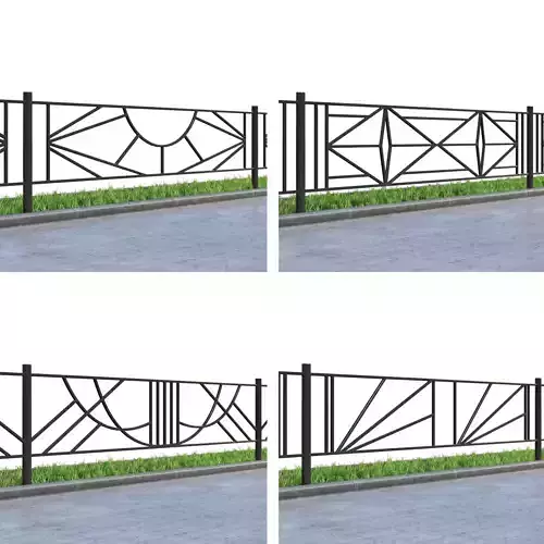 Lawn fences Part 3 3D model
